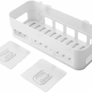QXORE Bathroom Rack Shelf Shelvesh Pack of 2 Shelves for plastic stand Plastic Wall Shelf